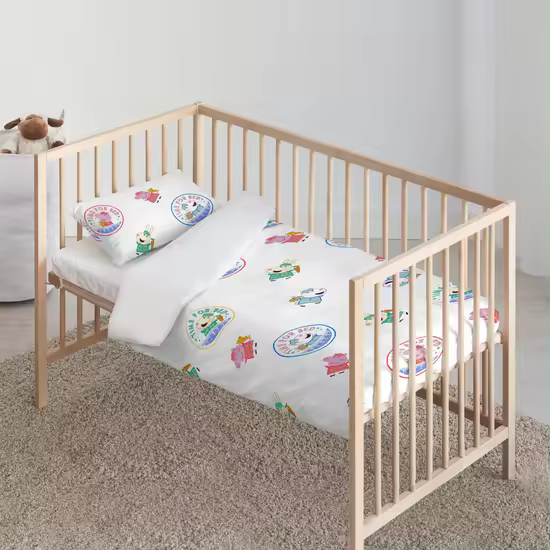 BL BELUM  Funda nórdica Peppa Pig  Funda nórdica Modelo Time bed  Funda Nórdica con Botones  Funda nórdica 100% algodón  Funda Nórdica - Funda Nórdica Extrasuave - Funda Nórdica 100% Made in Spain - 1