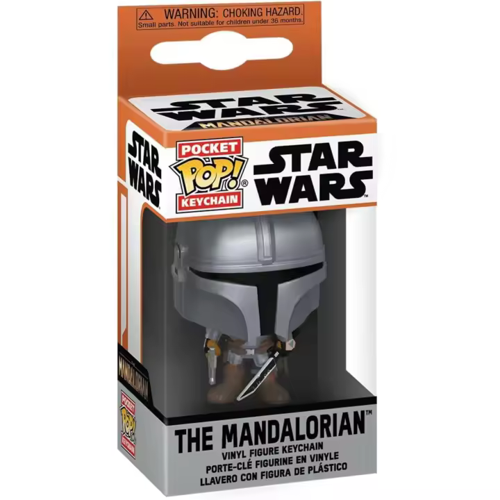 FUNKO Pop! - Llavero Star Wars - Minifigura The Mandalorian - Llavero Original - Idea de Regalo - TV Fans  - Edad recomendada mayores de 3 años - 1