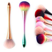 Brocha De Polvo Dorado Profesional Para Arte De Uñas Y Maquillaje Grande Herramienta De Cosméticos Para Rostro - details 5