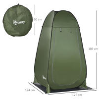 Outsunny Tienda de Ducha Instantánea Tienda de Privacidad Portátil con 1 Gancho Bolsillo Bolsa de Transporte y UV 20+ para Baño Vestuario Cambiador Inodoro 126x124x189 cm - details 2