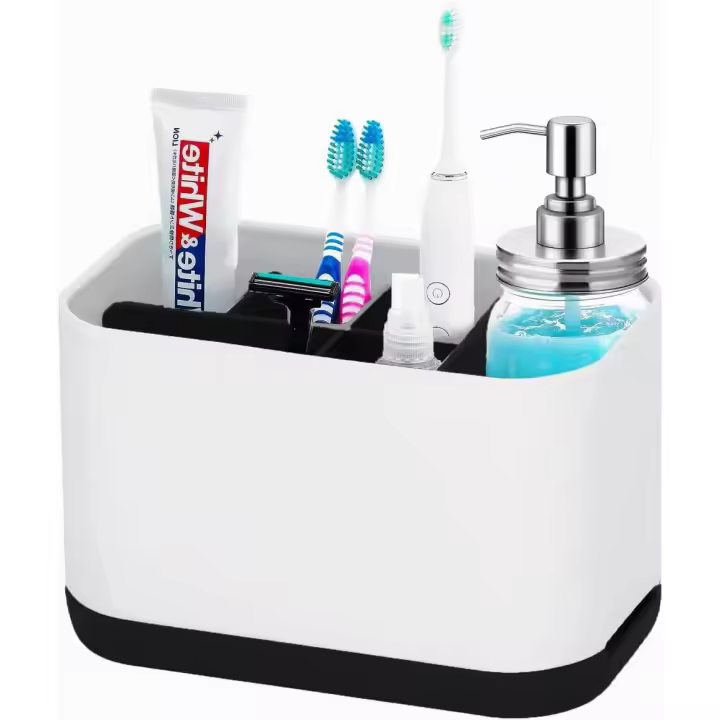 BIT Soporte para Pendientes de Dientes with 6 Ranoras de Almacenamiento Negro - Portacepillos Eléctricos - 1