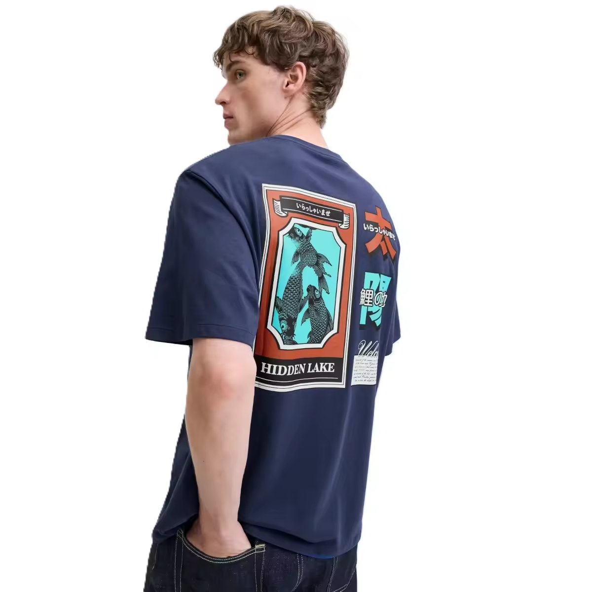 Camiseta Jack & Jones 12283974 Southeast azul (Ocean Cavern) - details 2