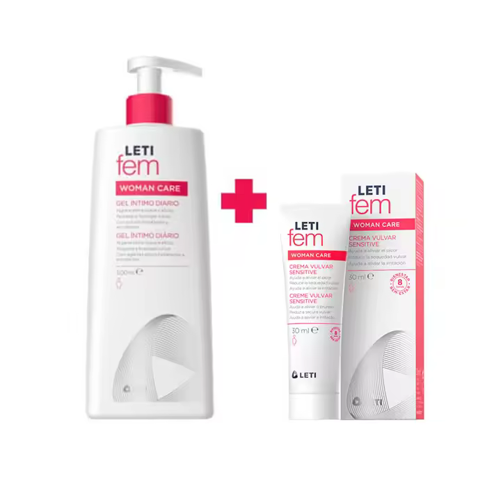 Pack Stop Picores Letifem Gel Intimo 500 ml+ Crema Vulvar 30 ml - 1