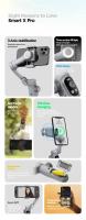 Estabilizador Mano De 3 Ejes Con Cargador Inalámbrico Pantalla LED Rueda De Enfoque Para Smartphones iOS Y Android VIKEFON Smart X pro - details 1
