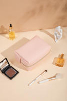 Bolsa De Viaje Portátil De Cuero PU Organizador De Maquillaje Impermeable Para Mujeres Tamaño Pequeño Medio Grande - details 7