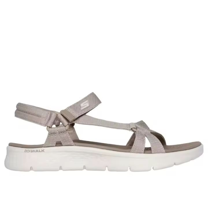 Sandalias Beige Skechers Go Walk Flex Sandal - Sublime Taupe Deportiva Y Elegante - 1