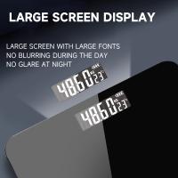 Báscula De Peso Digital De Baño Precisión Alta Cuerpo De Plástico Pantalla LCD Pilas Eléctricas Escala Digital Para El Hogar - details 4