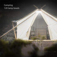 Linterna De Camping Potente Recargable 6000mAh Con LED Luz De Tenda Portátil Con Batería Integrada Y Carga Solar - details 12