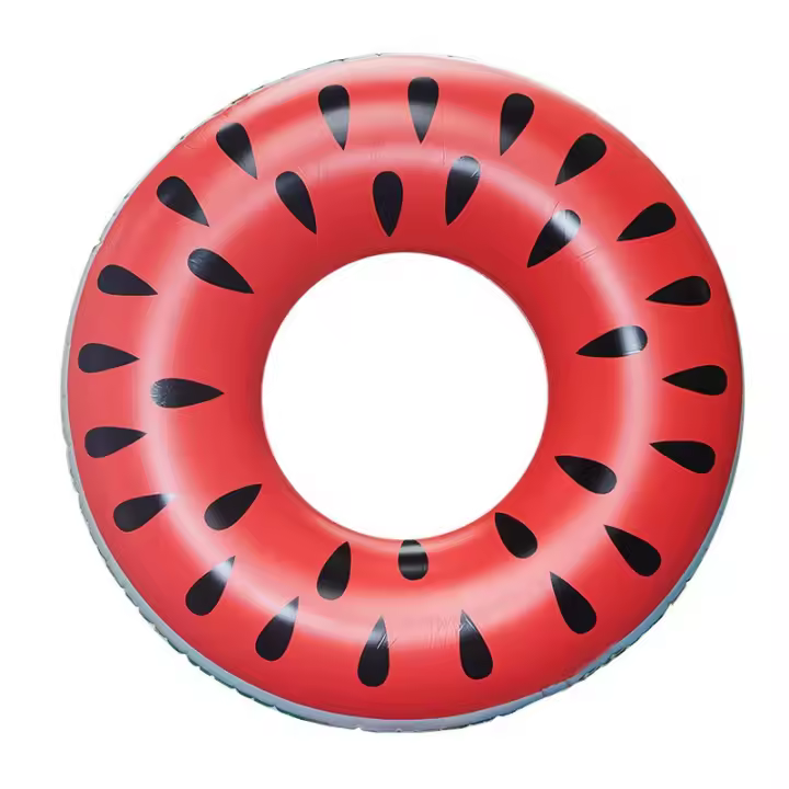 Anillo de Nación para adultos, Anillo inflable de Goma, flotante para Piscina Anillo, anillo de Nación with FORMA DE Sandía, diversión acuática, juegos de piscina para Fiesta de verano (120 cm) - 1
