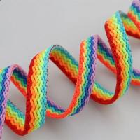 Alpargatas De Arco Iris Para Zapatos Laces De Correa Colorida Para Zapatillas De Pintalabios Y Deportes Accesorios De Cordones De Poliéster - details 3