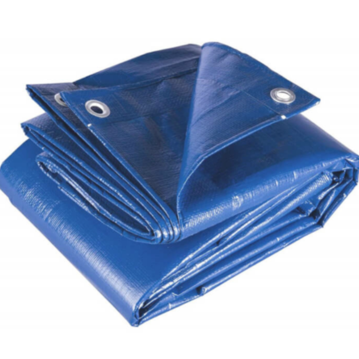 NAKLOE - Lona impermeable - Lona cubretodo - Lona de proteccion universal - Cubre todo - Lona toldo impermeable - Toldo lluvia - Cubre moto - Cubre coche - Cubre barbacoas - Lona coche - Lona barbacoas - Color azull con ojales reforzados.