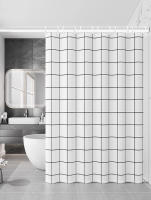 Cortina de Ducha para baño, Mampara de Ducha, juego sin Perforaciones, Cortina a prueba de Moho, Cortina impermeable para Ducha, Cortina para Puerta de Casa, Para Duchas y Baños. - details 4