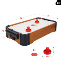 COLORBABY - Juego de mesa Hockey Aire sobremesa madera 56x31x10 cm para niños, Fabricado de madera resistente, 2 empujadores con base de fieltro, 2 discos y 2 marcadores manuales, +6 años - details 3