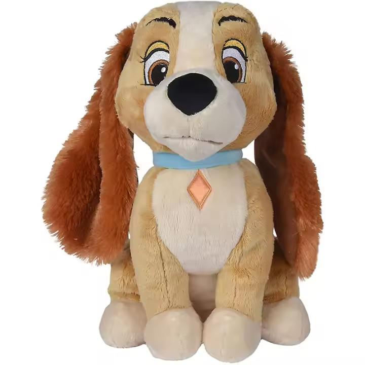 Peluche de perrita Lady de la Dama y el Vagabundo con cuerpo de 35 cm - 1
