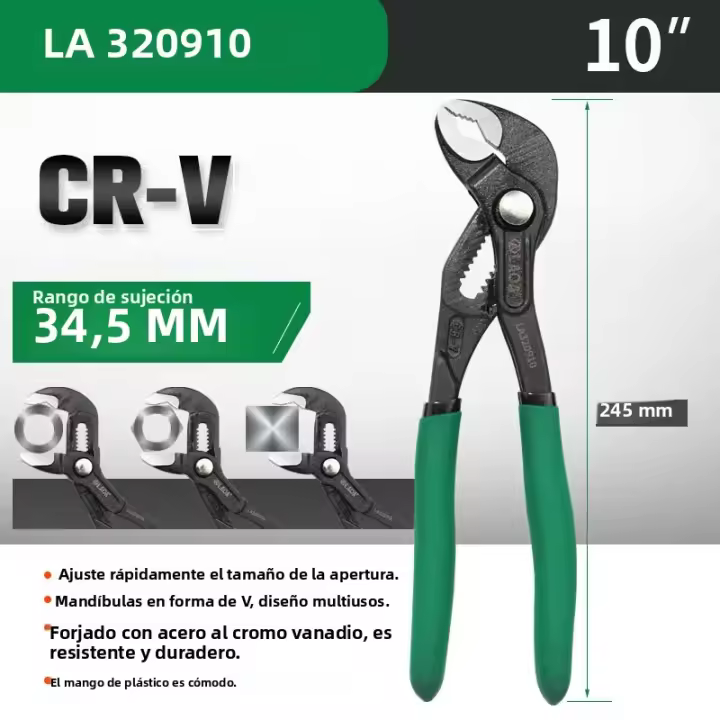 Ajustable Pinzas De Bomba De Agua LAOA CR-V Gran Apertura Llave Universal Herramientas Multifuncionales Para Metalworking - 1