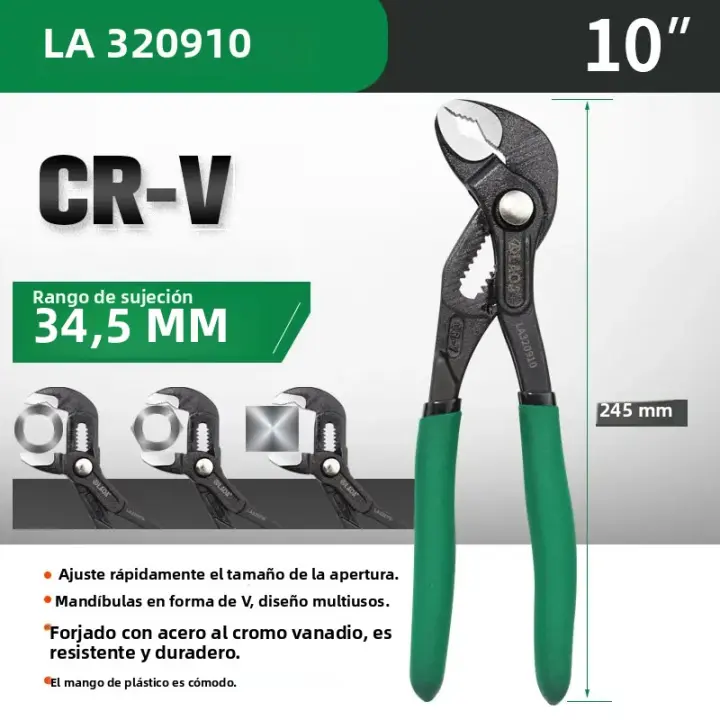 Ajustable Pinzas De Bomba De Agua LAOA CR-V Gran Apertura Llave Universal Herramientas Multifuncionales Para Metalworking - 1