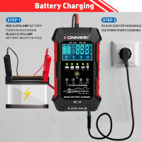 Cargador De Batería Para Coche KONNWEI RC-10 Automático Y Rápido 12V 10A 24V 5A Reparación Por Pulso Para Baterías De Ácido Plomo AGM Gel - details 5