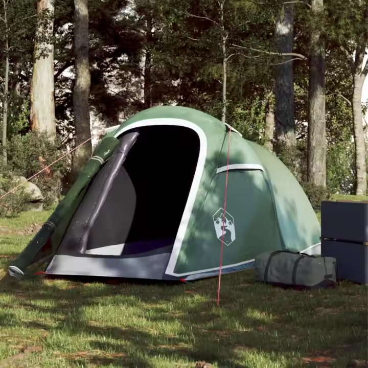 vidaXL Tienda de campaña túnel para 2 personas impermeable verde - 1