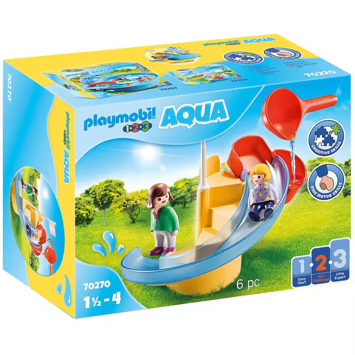 Playmobil 1.2.3 - Tobogán Acuático, 70270 - 1
