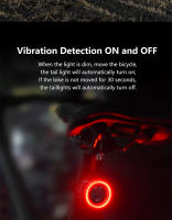 Luz Trasera De Bicicleta Inteligente LED Recargable Impermeable Con Sensor De Freno Automático Luz De Ciclismo Para Asiento Posterior - details 4