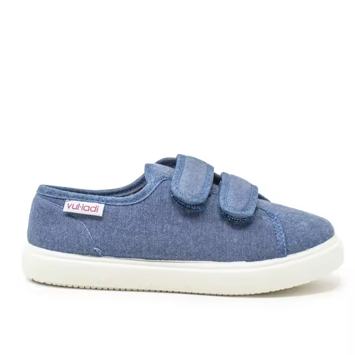 Zapatillas de lona niña VULLADI 445-558 SNEAKERS DOS VELCROS DIMONI JEANS 31570 24V - 1