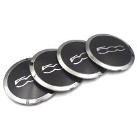 Tapa Central De Eje Silvery Para Ruedas De Fiat 500 Conjunto De 6 Tapas De Polvo 133mm Reemplazo Para 68078419AC 68078421AC - details 2