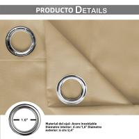 Cortinas De Patio Grande Impermeables Para Exteriores Bloqueo De Sol Jardín Cortinas Térmicas Gruesas Para Gazebo Pergola Ventanas Modernas De Polyester Algodón - details 12