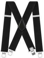 Suspenders Para Hombres Clásicos De Alta Resistencia 2 Pulgadas Anchos Clips Fuertes X-Back Ajustables Elasticos Para Trabajo - details 11