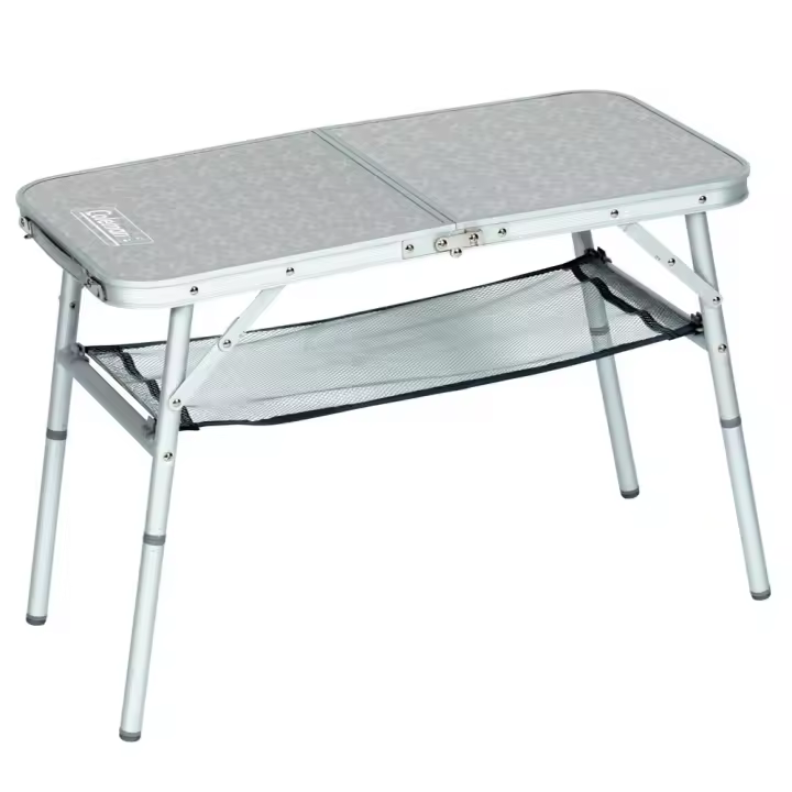 Coleman Mesa Multialtura Bandeja 80x40 Cm - Compacta y Ligera - Estructura de Aluminio - Plegado Fácil - Soporta Hasta 30 Kg - 1