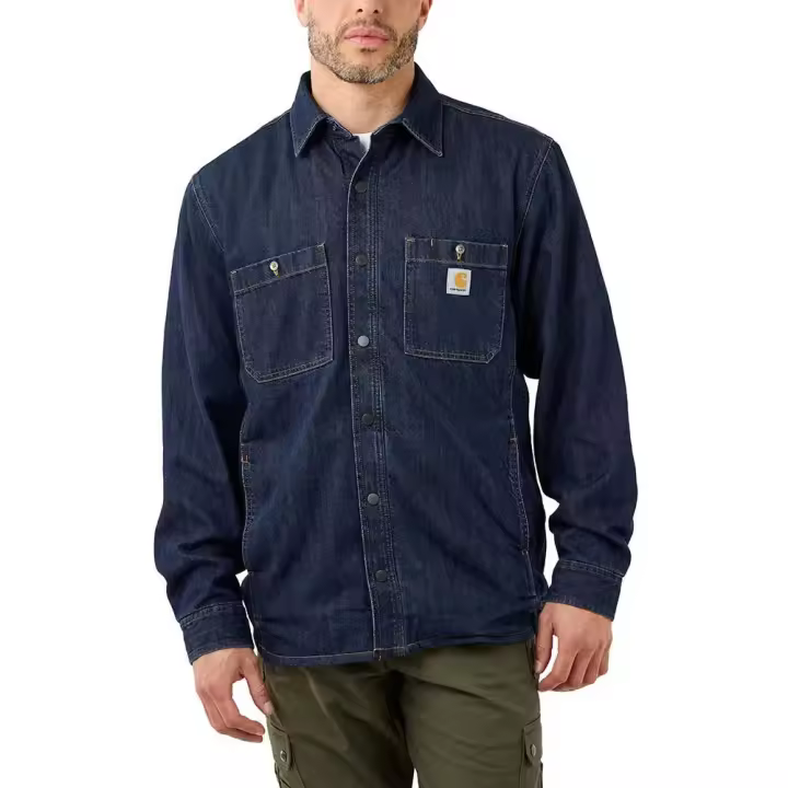 Carhartt Chaqueta Snap Front Relaxed Fit Denim - 1