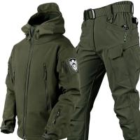 Chaqueta De Piel De Oveja Para Hombres Invierno Otoño Impermeable Táctico Exterior Pesca Senderismo Camping Traje Térmico - details 1