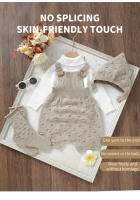 3 unids/set de ropa de Bebe de DOT sólidos de cabrito para recien nacidos, tejido sin Mangas peleles, sombreros, calcetines, trajes para bebés de 0 at 18m - details 2