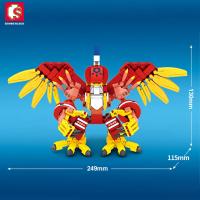 Bloques De Construcción Digital Anime Summoned Beast Figura De Acción Modelo Bricks Garudamon Juguetes Para Niños Regalos De Navidad - details 1