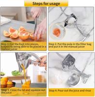 Squeezer De Jugo Manual De Aleación De Aluminio Herramienta De Frutas Para Naranja Limón Caña De Azúcar Cocina Barra Utensilio De Alta Eficiencia Y Durabilidad - details 6