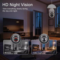 Cámara Inteligente HD 1080P E27 Bombilla WIFI Con Visión Nocturna Audio Bidireccional Seguimiento Humano Para Seguridad Doméstica Y Exterior - details 20