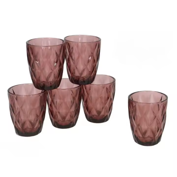 Gerimport Set de 6 vasos LIZ 270ml ROSA - 1