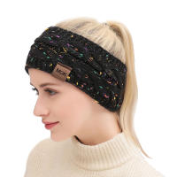 Diadema De Punto Para Mujer Invierno Cálido Lana Tejida Calentador De Orejas Cross Knot Turban Accesorios De Cabello Unisex - details 20