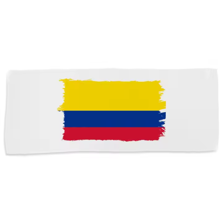MERCHANDMANIA TOALLA MEDIANA GIMNASIO ABSORBENTE bandera colombia pais gobierno colombiano suave con bolsita - 1