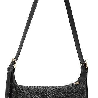 Half moon crossbody bag woven shoulder bag tote bag braided shoulder bag women with zipper woven half moon bag for women