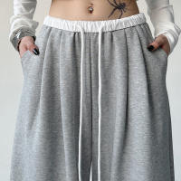 High-Waisted Sweatpants Para Mujer Estilo Hip Hop Coreano Versátil Casual Con Bolsillos Y Cordón Autumn/Winter Tendencia Streetwear - details 6