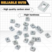 Juego De 100 Piezas De Tornillos Deslizantes M3 M4 M5 Para Perfiles De Extrusión De Aluminio 20 Series Material Carbono Acero Galvanizado - details 26