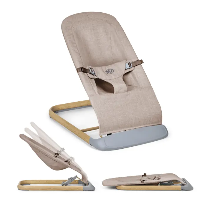 Hamaca Ms Swing, Hamaca ergonómica para recién nacidos desde el nacimiento hasta los 9 Kg, Hamaca con vaivén Natural - Plegable Y Portatil 2 En 1 - - 1