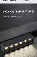 Lámpara De Pista Magnética LED COB Lineal Spotlights Luz Sin Fuente Principal Para Sala De Estar Instalación Auto-Contenida Moderno Brushed Nickel - details 8