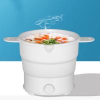 Olla Eléctrica Plegable Multifuncional Mini Para Cocinar Arroz Y Fideos Para Estudiantes Y Dormitorios Uso En Casa Y Viajes Potencia 800W - details 0