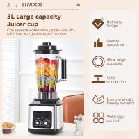 3 en 1 máquina de trituración de pared multifuncional con ajuste de velocidad variable de 15 velocidades, 38000 RPM para frutas y verduras, carne y granos de moliendo y mezclando - details 0