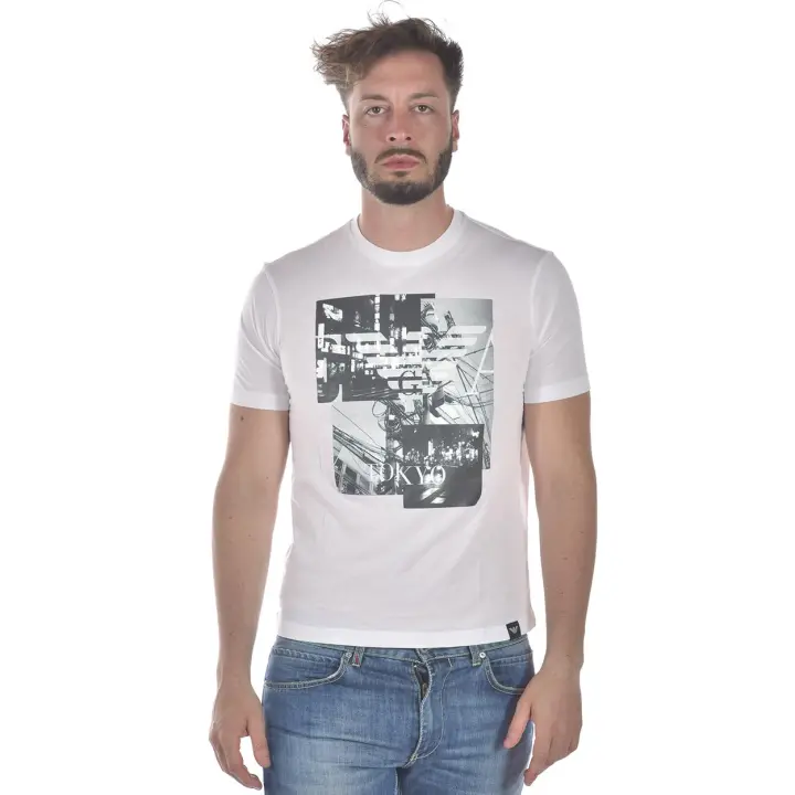Emporio Armani Camiseta Algodón Hombre Blanco 3Z1T751JPZZ 100 - 1