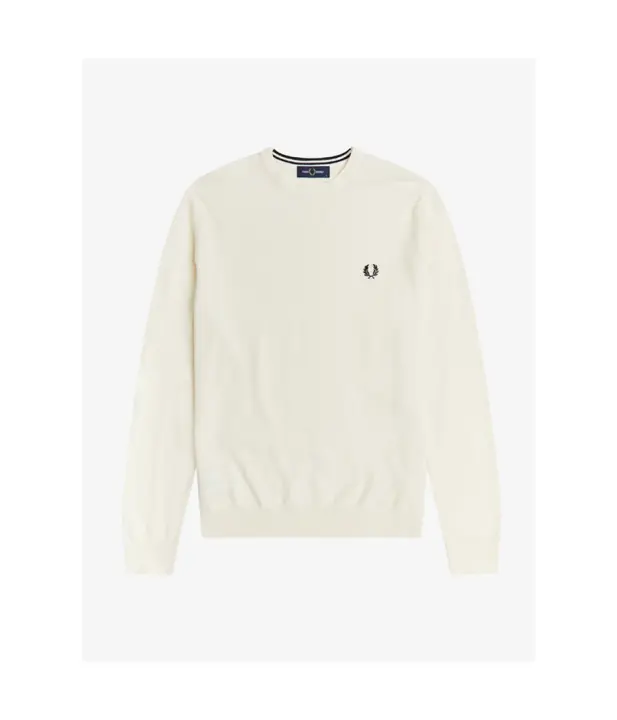FRED PERRY-Cuello de lana de algodón Hombre T-shirt & FELS Home AI2023 Hombre Sudadera/Sudadera - 1