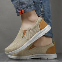 Zapatos De Lona Transpirables Para Hombre Verano Mocasines De Caminar Comodidad Al Aire Libre Slip on Clásicos Loafers Para Hombre - details 10