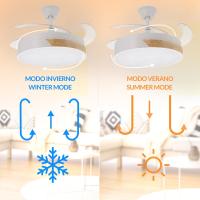 Ventilador DC de Techo LED Ledme MESSE 72W, 107 CM, 3 Tipos de luz, Control Remoto, Memoria y Temporizador, Nature - details 0