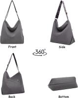 Bolposdehembroparamujer Mochila de Bandolera, Bolso de Lona Versátil y Multifunctional, Elegantes Bolsos Cruzados, Gran Capacidad Mochila Duradera para Viajes de Gran Capacidad para Mujeres Niños - details 2